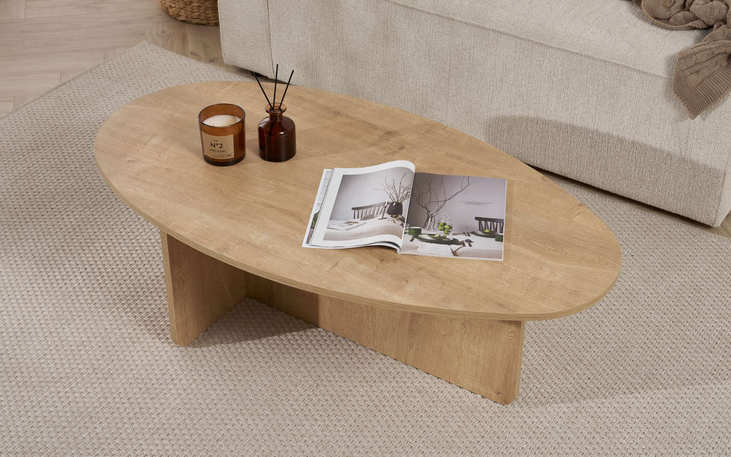 Masuta de cafea Orba, stejar  4